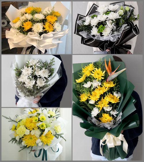 山东威海文登区泽库镇白事花束代送